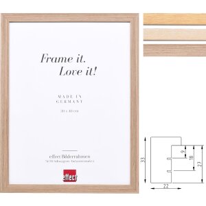 Espejo de pared de madera Effect Profil 54 Roble...