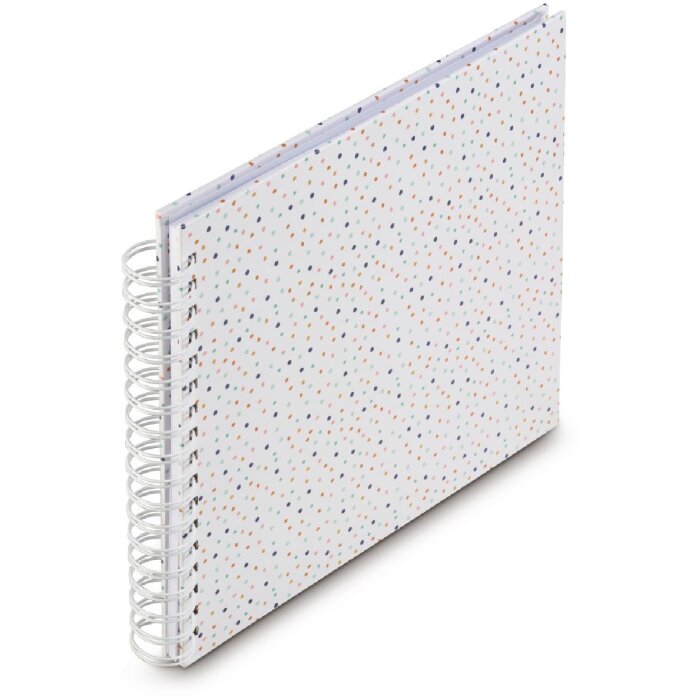 Álbum espiral Hama Confetti 28x24 cm 50 páginas blancas