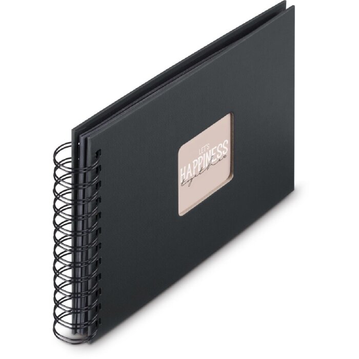 Álbum espiral Fine-Art Hama 24x17 cm 50 páginas negras New Black