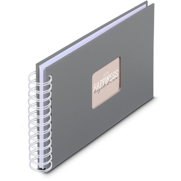 Álbum espiral Fine Art Hama 24x17 cm 50 páginas gris piedra