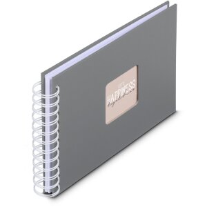 Álbum espiral Fine Art Hama 24x17 cm 50 páginas gris piedra
