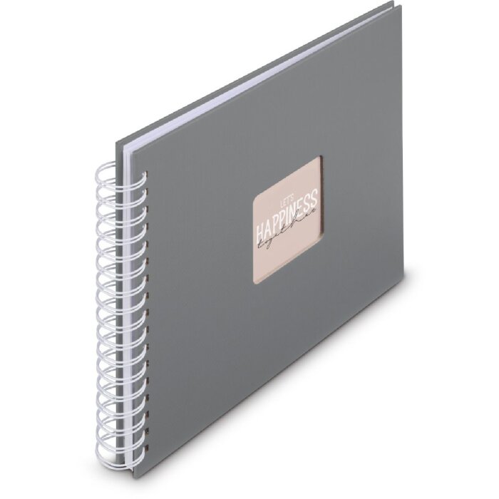 Álbum espiral Fine Art Hama 28x24 cm 50 páginas gris piedra