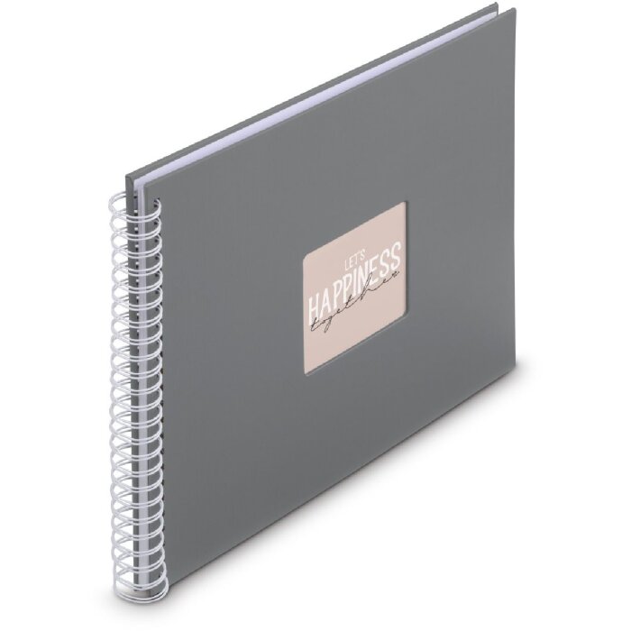 Álbum espiral Fine Art Hama 36x32 cm 50 páginas tono gris piedra