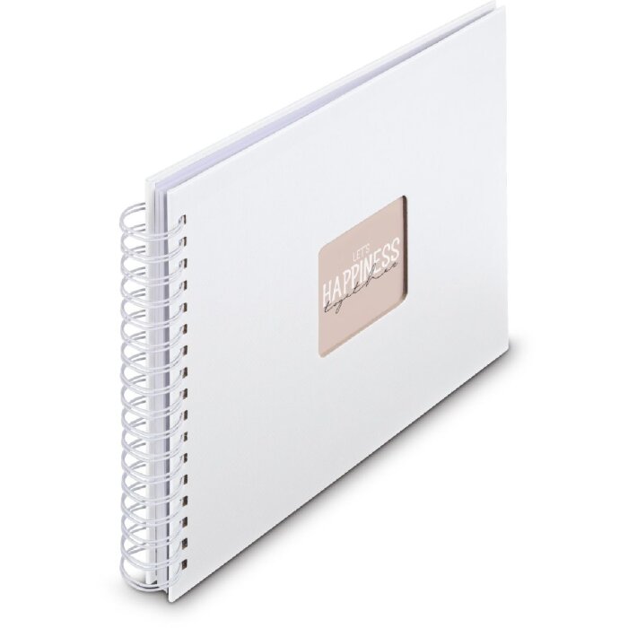 Álbum de fotos en espiral Fine Art Hama 28x24 cm 50 páginas Blanco