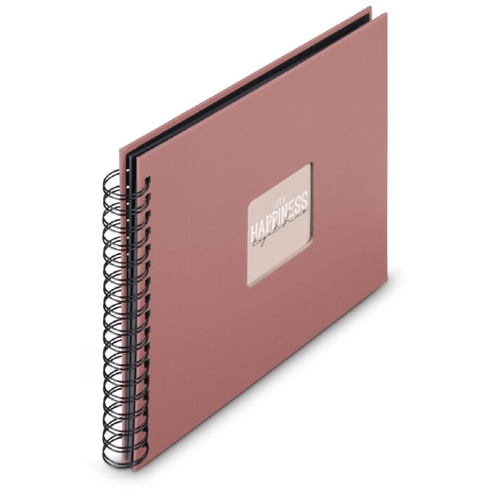 Álbum de fotos en espiral Fine Art Hama 28x24 cm 50 páginas color tierra