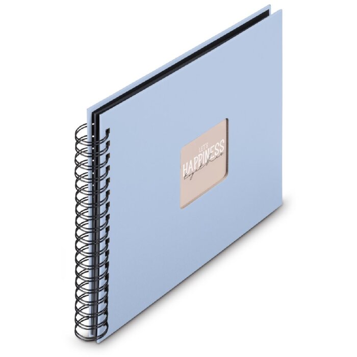 Álbum espiral Fine Art Hama 28x24 cm 50 páginas negras Lagune