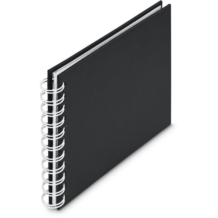 Álbum espiral Fine Art Hama 18,5x15 cm 30 páginas blancas New Black