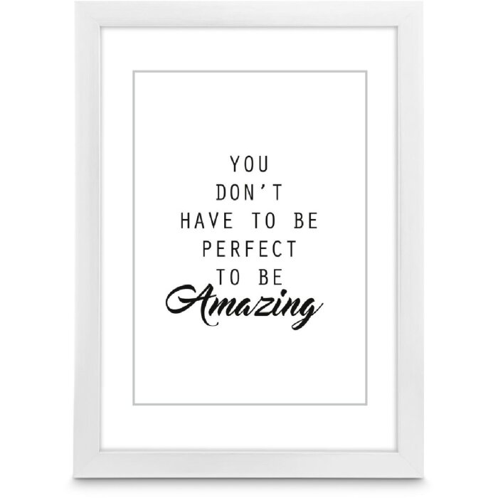 Marco de fotos de plástico Chiaro Blanco 50 x 70 cm