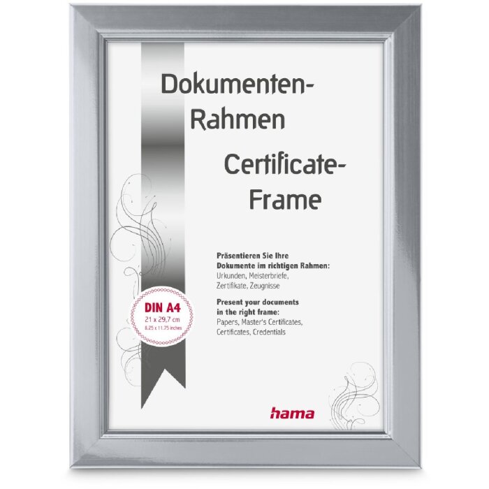 Marco de fotos Chill, plata, 21 x 29,7 cm, formato DIN A4