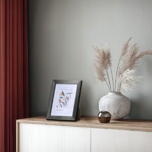 Marco de fotos de plástico Hama Flora Gris Contraste 15 x 20 cm