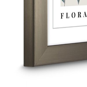 Marco de fotos Hama Plástico Flora Acero 15x20 cm Poliestireno Vidrio Lavado