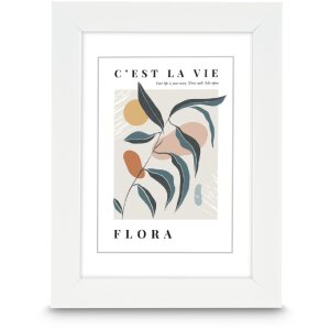 Marco de fotos Hama Flora Blanco 20 x 30 cm Poliestireno...