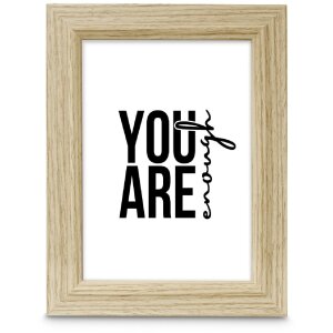 Marco de fotos de madera chic roble 10x15 cm con cristal...