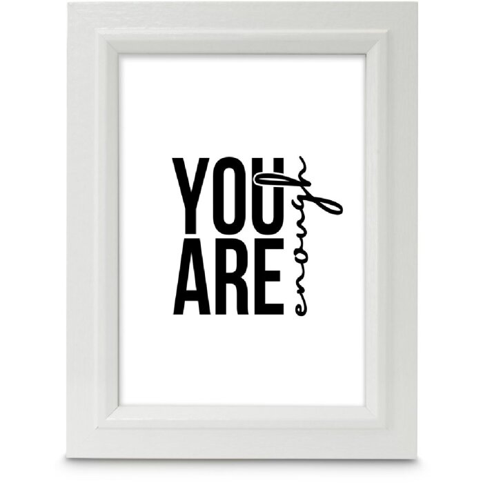 Marco de fotos de madera Chic Blanco 20x30 cm con cristal Reflex, soporte pared y mesa