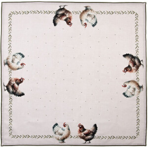 Tapa de mesa Clayre & Eef BYC01 100x100 cm con motivo...