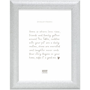 Marco de fotos de madera Deknudt S97DD7 Plata Klarglas 13x18 hasta 40x60 cm