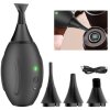 Blower de aire eléctrico Lensgo 4kPa inflar y succionar 4 boquillas USB-C agarre de silicona