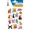 herma pegatinas etiquetas decorativas decoración gatos abstractos 3 hojas
