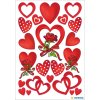Pegatinas HERMA DECOR corazones y rosas 3 hojas