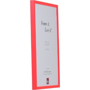 Marco de fotos de madera con perfil neón rojo 40x60 cm con acrílico