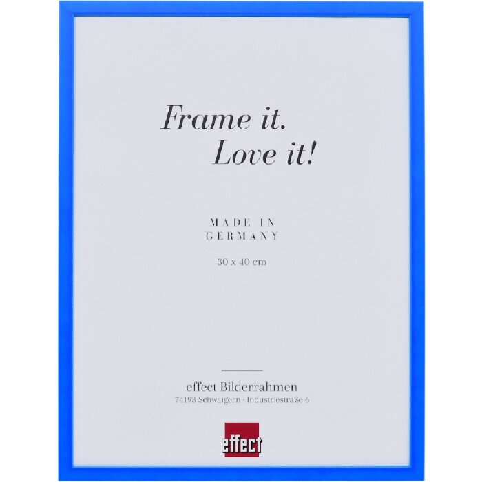 Marco de fotos Effect Profil neón azul 30x45 cm con acrílico