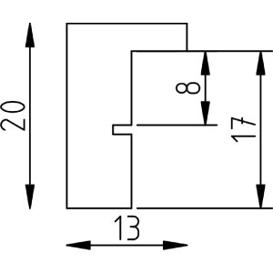 Marco de fotos de madera Effect con perfil neón amarillo 20x20 cm con acrílico