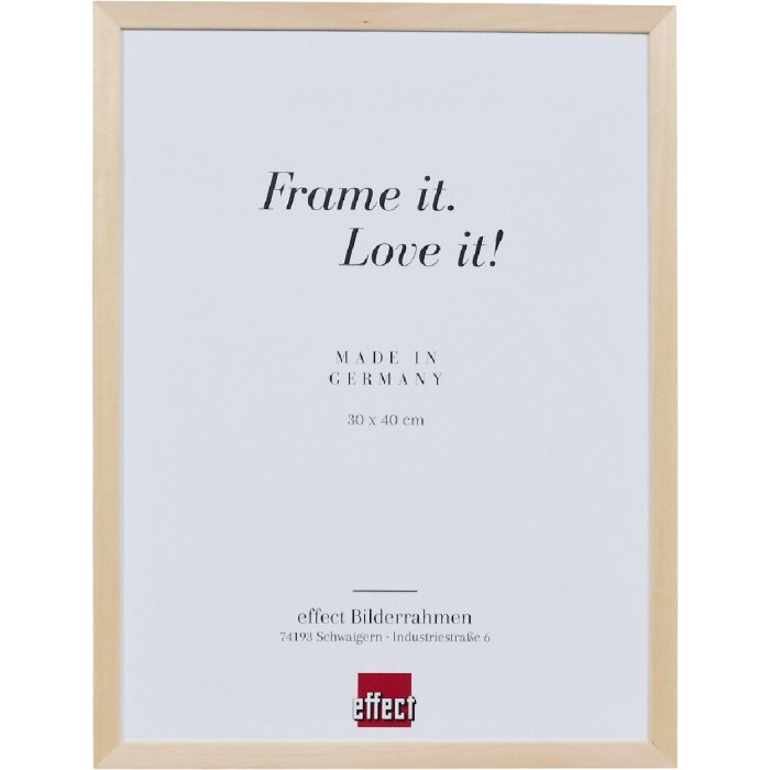 Marco de fotos de madera Profil 2490 natur 23x70 cm con cristal acrílico museo