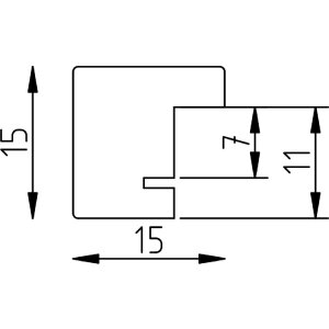 Marco de fotos de madera Effect Profil 2490 natur 20x25 cm con cristal artístico