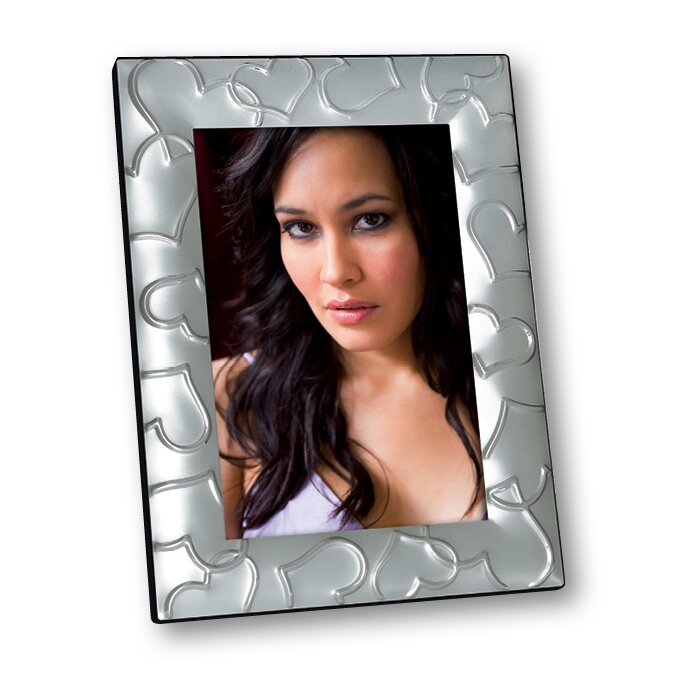 Marco de fotos Katherina 15x20 cm plata Corazones