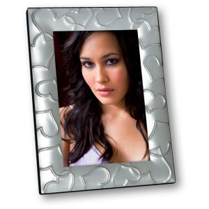 Marco de fotos Katherina 15x20 cm plata Corazones