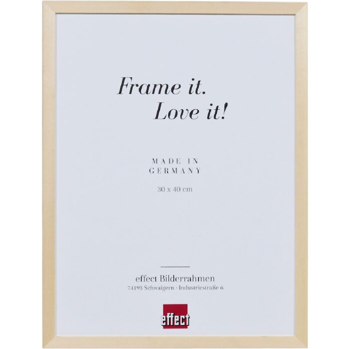 Marco de fotos de madera Profil 2480 – Lindenholz 18x24 cm con vidrio de museo