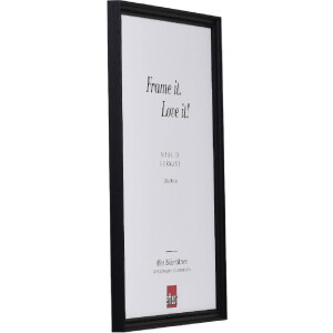 Marco de fotos de madera Effect Profil 2440 Negro 25x35 cm con vidrio acrílico museo