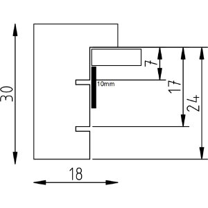 Marco de fotos de madera Effect Profil 2430 roble 10,5x14,8 cm cristal transparente con separador