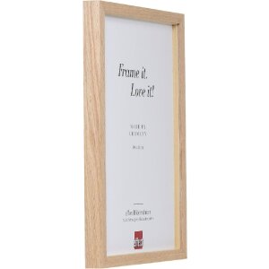 Marco de fotos de madera Effect Profil 2430 roble 30x40 cm cristal claro con separador de distancia