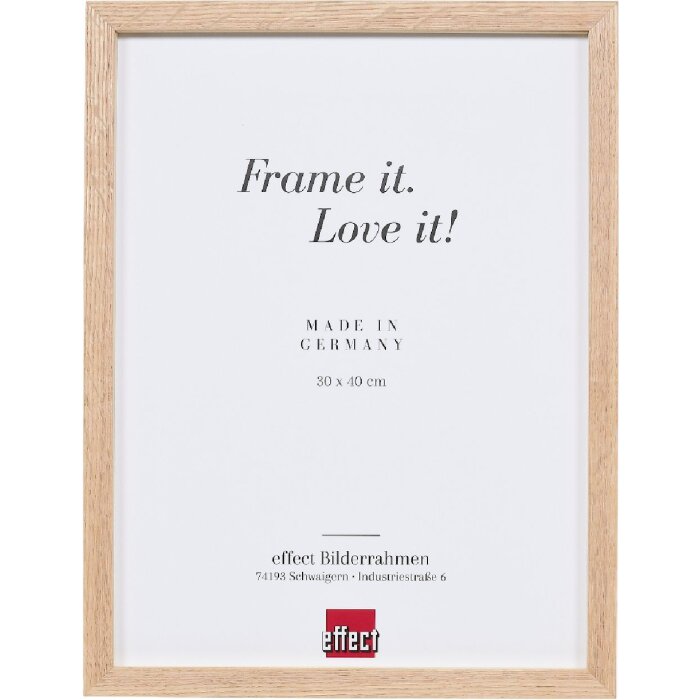 Marco de fotos de madera Effect Profil 2430 roble 15x20 cm cristal transparente con soporte de separación