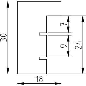Marco de fotos Effect Profil 2430 de madera 50x50 cm nogal con cristal de arte