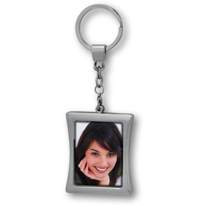 Llavero de metal con foto ZEP 3,5x4,5 cm