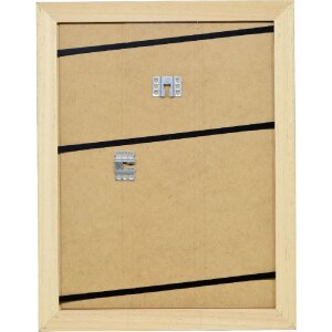 Marco de fotos de madera Profil 2420 marrón claro 30x30 cm con vidrio antirreflejo