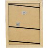 Marco de fotos de madera Effect Holz-Bilderrahmen Profil 2420 negro 21x28 cm Klarglas