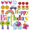 Mini Tarjeta Artebene Feliz Cumpleaños-Tarjeta de cumpleaños infantil