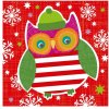 Mini Card Art Level Búho de Navidad