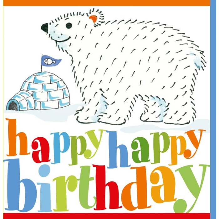 Mini Card Art Level Oso polar-niños