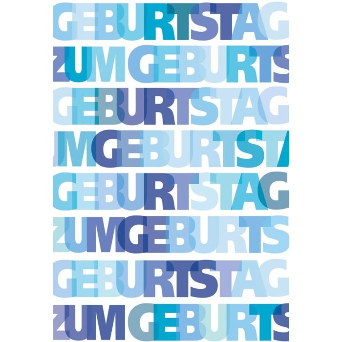 Artebene Tarjeta de cumpleaños azul