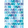 Tarjeta Artebene Bon Anniversaire-azul