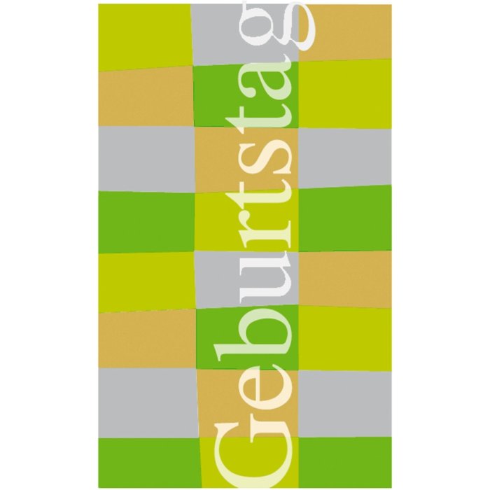 Tarjeta de felicitación de cumpleaños Cosmopolitans verde