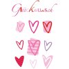 Corazones de tarjetas de felicitación