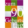 Tarjeta de cumpleaños para un 90 cumpleaños