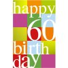 Tarjeta de feliz 60 cumpleaños