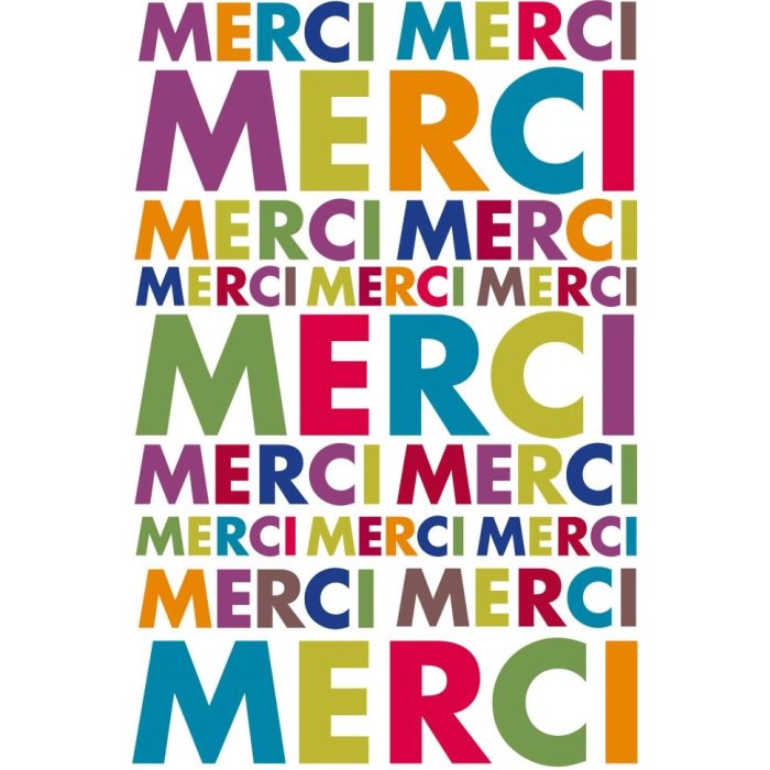 Artebene tarjeta Foil-Merci