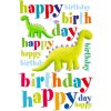 Artebene Tarjeta en relieve-Cumpleaños-Dino